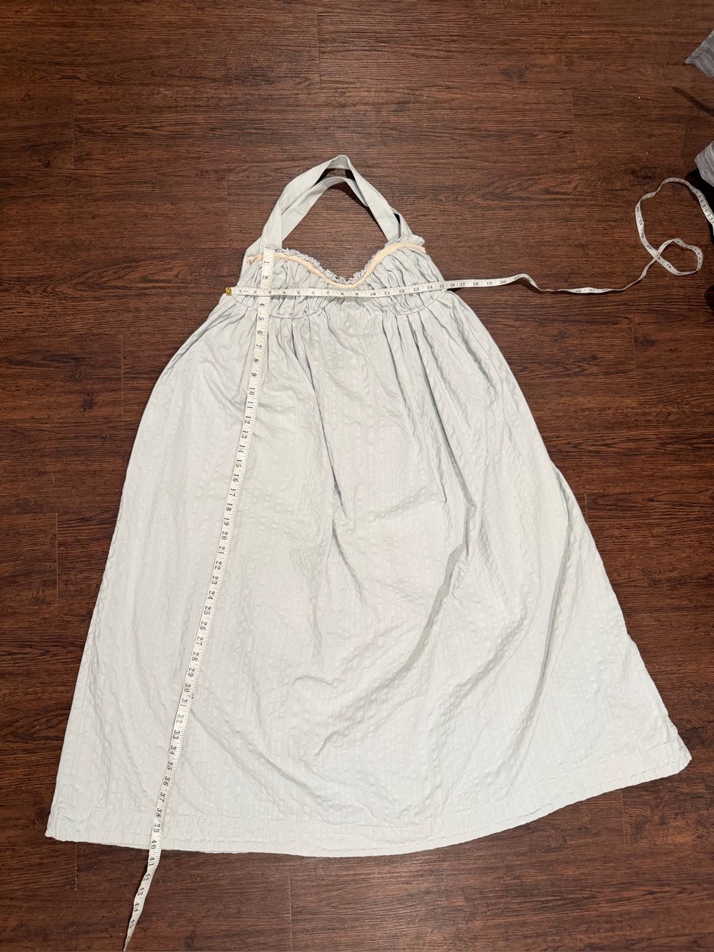 Free People FREE-EST BLUE GRAY POPPY MIDI DRESS Pleated Size M - Picture 9 of 12